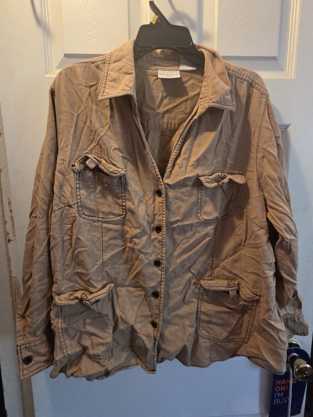 Casual Women's Utility Jacket - Tan